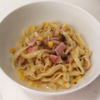 レンジで簡単豆乳スープパスタ